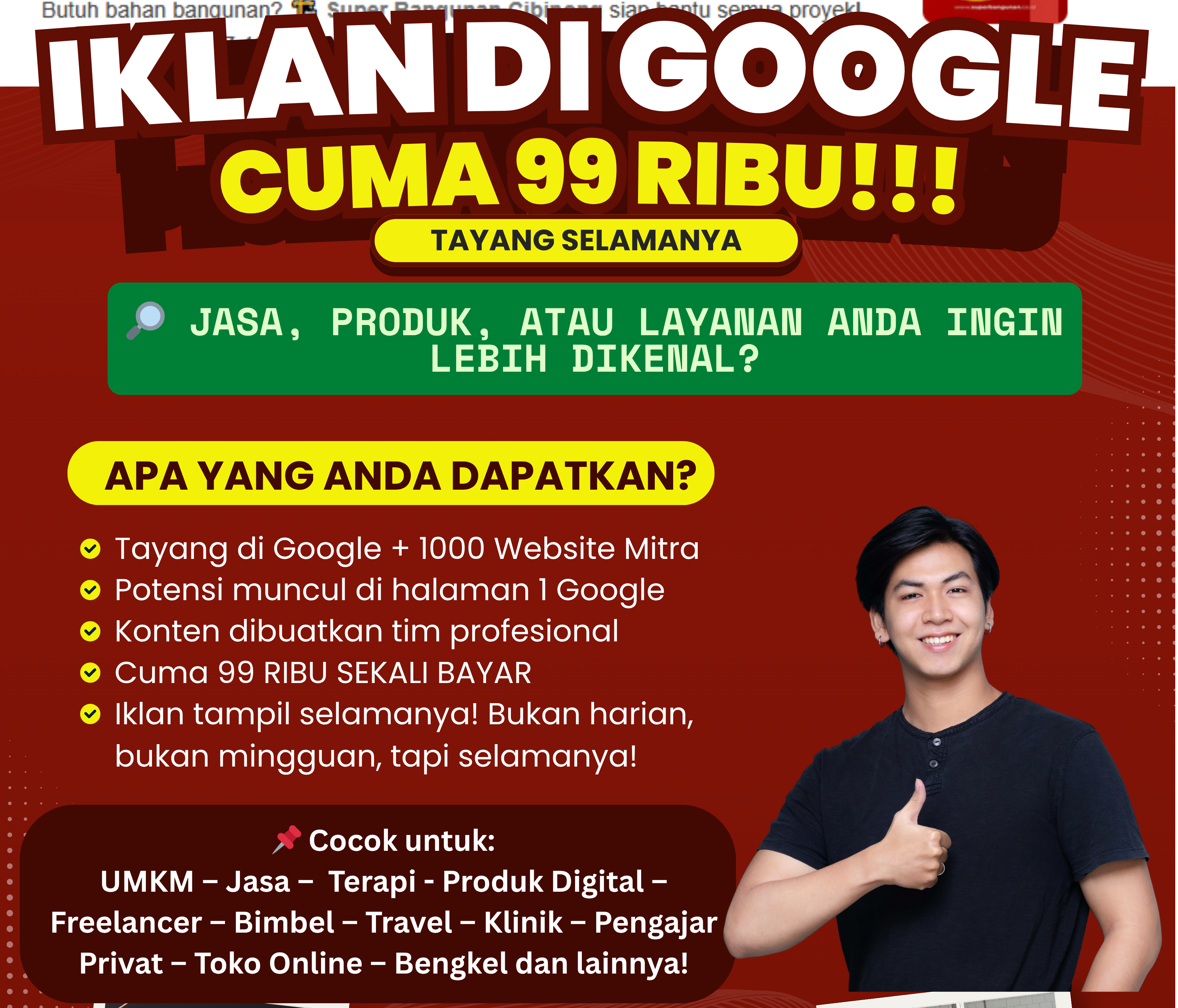 Jasa Iklan Organik Google