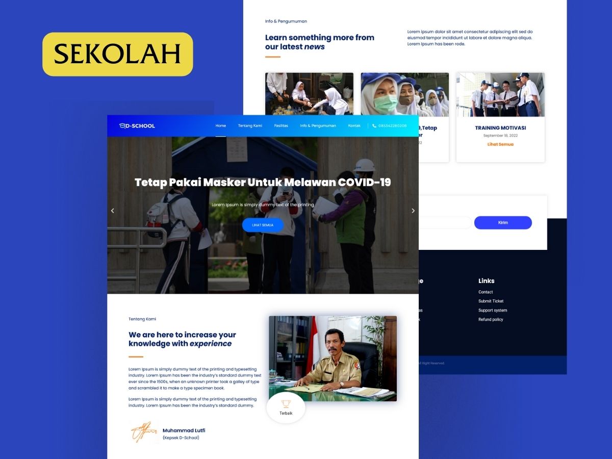 Website Lembaga Pendidikan
